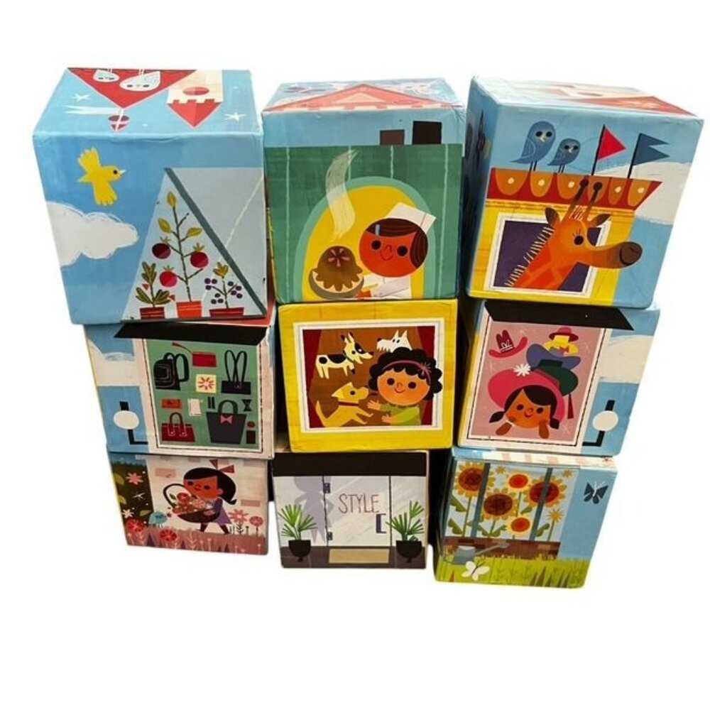 Crocodile Creek Little Architect Girl Builder Jumbo Block Mix and Match Stacking